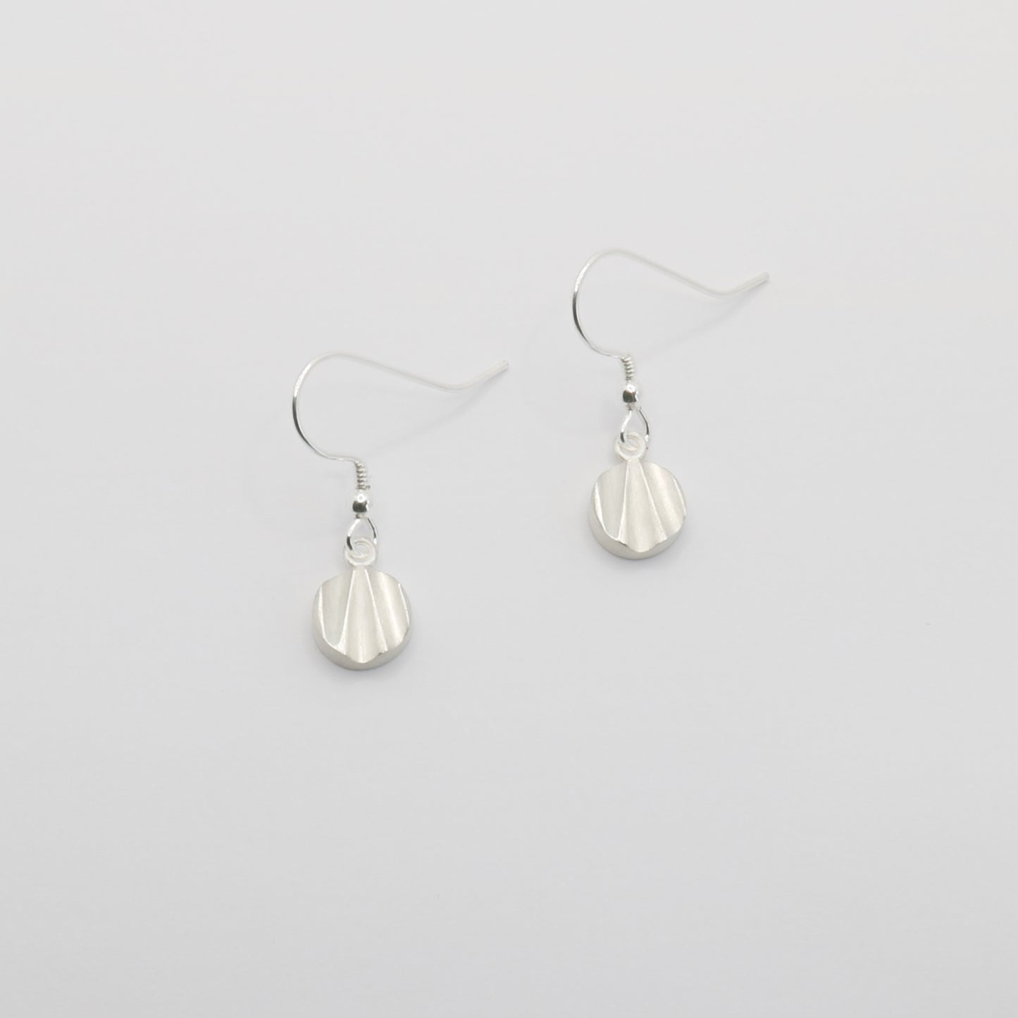 Wave - Small Circle Drop Earrings
