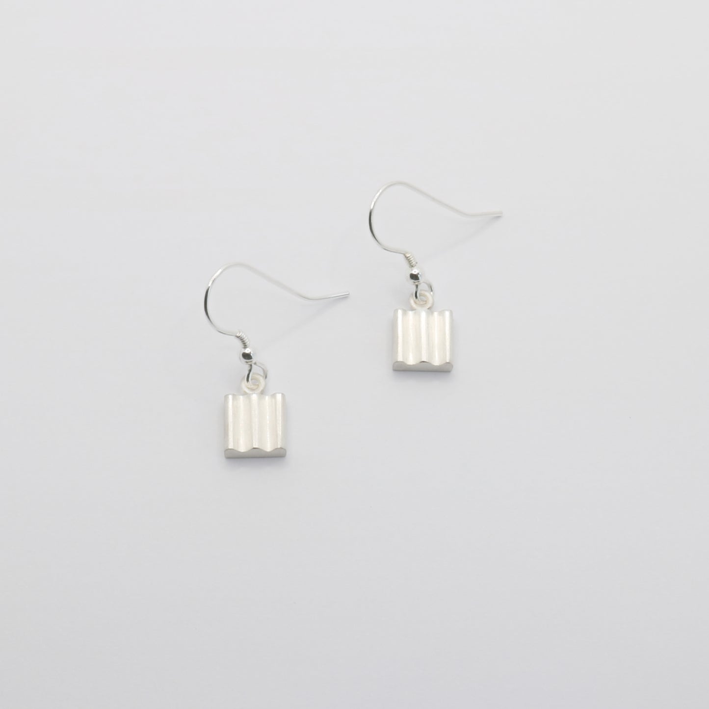 Curve - Small Square Drop Earrings