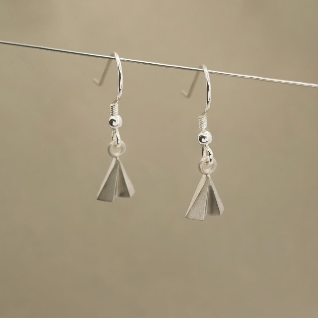 Peak - Small Triangle Drop Earrings