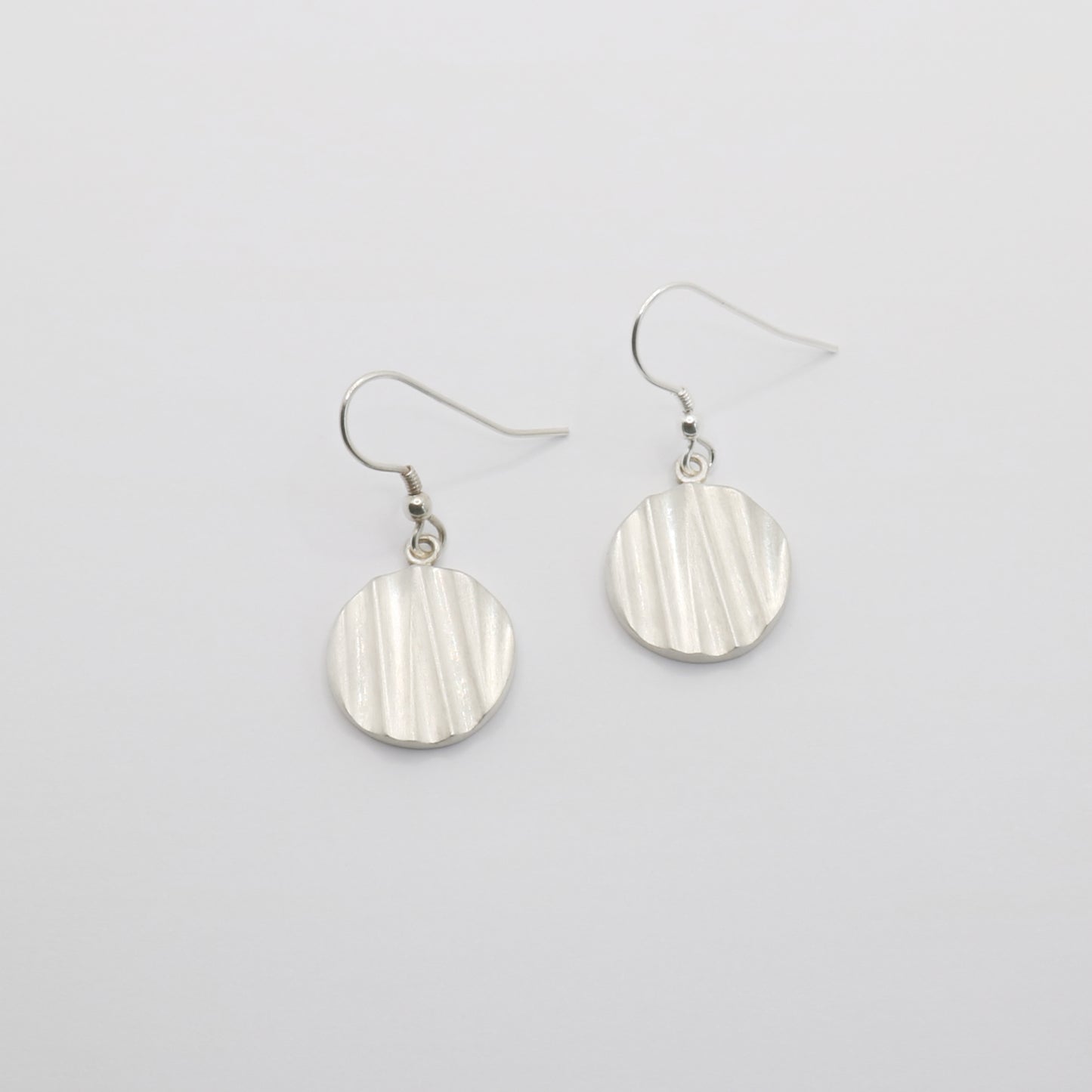 Wave - Large Circle Drop Earrings