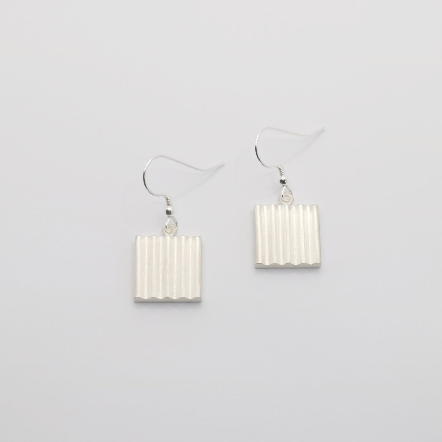 Curve - Large Square Drop Earrings